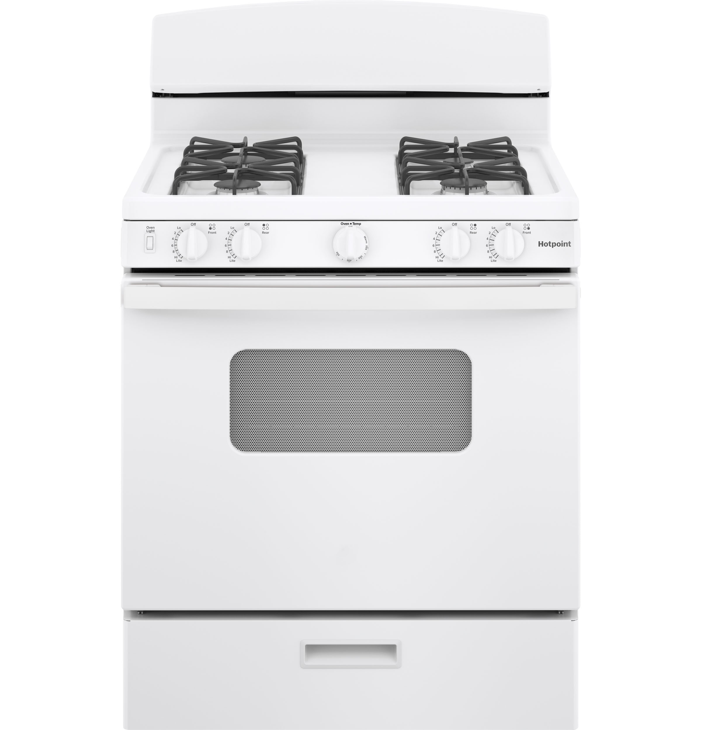 Hotpoint 30-in 4 burners 4.8-cu ft Freestanding Natural Gas Range ( White )
