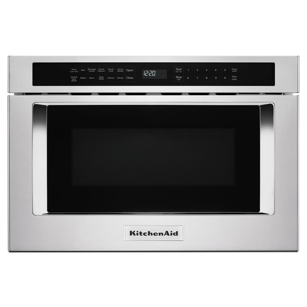 KitchenAid 23 87 in 1 2 cu ft 950 Watt Microwave Drawer Stainless Steel