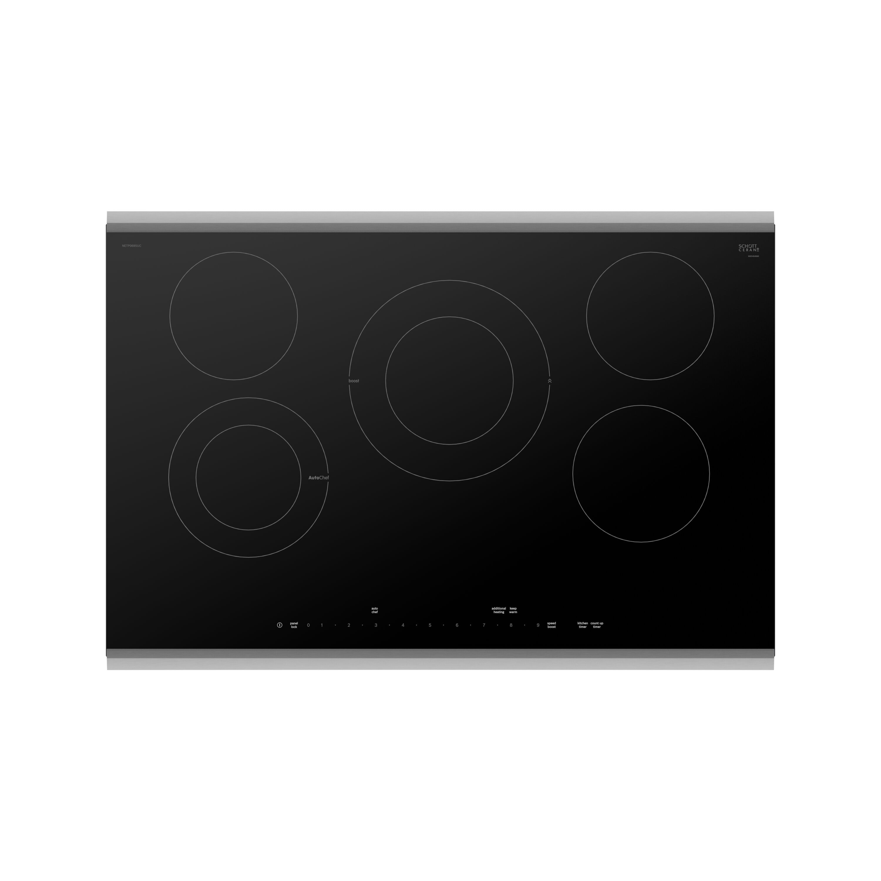 Bosch Benchmark Series 30-in 5 burners Smooth Surface (Radiant) Black Electric Cooktop
