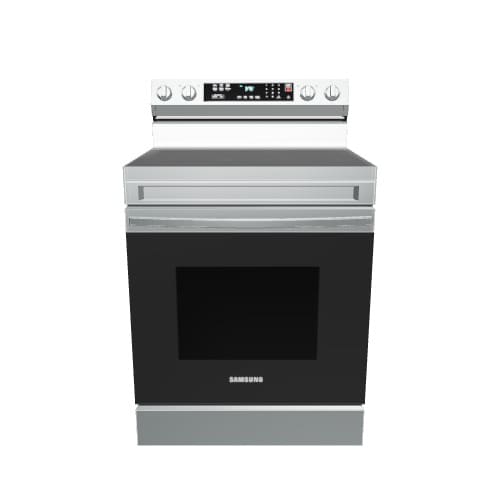 Samsung 30-in Glass Top 5 burners 6.3-cu ft Freestanding Electric Range ( Stainless Steel )