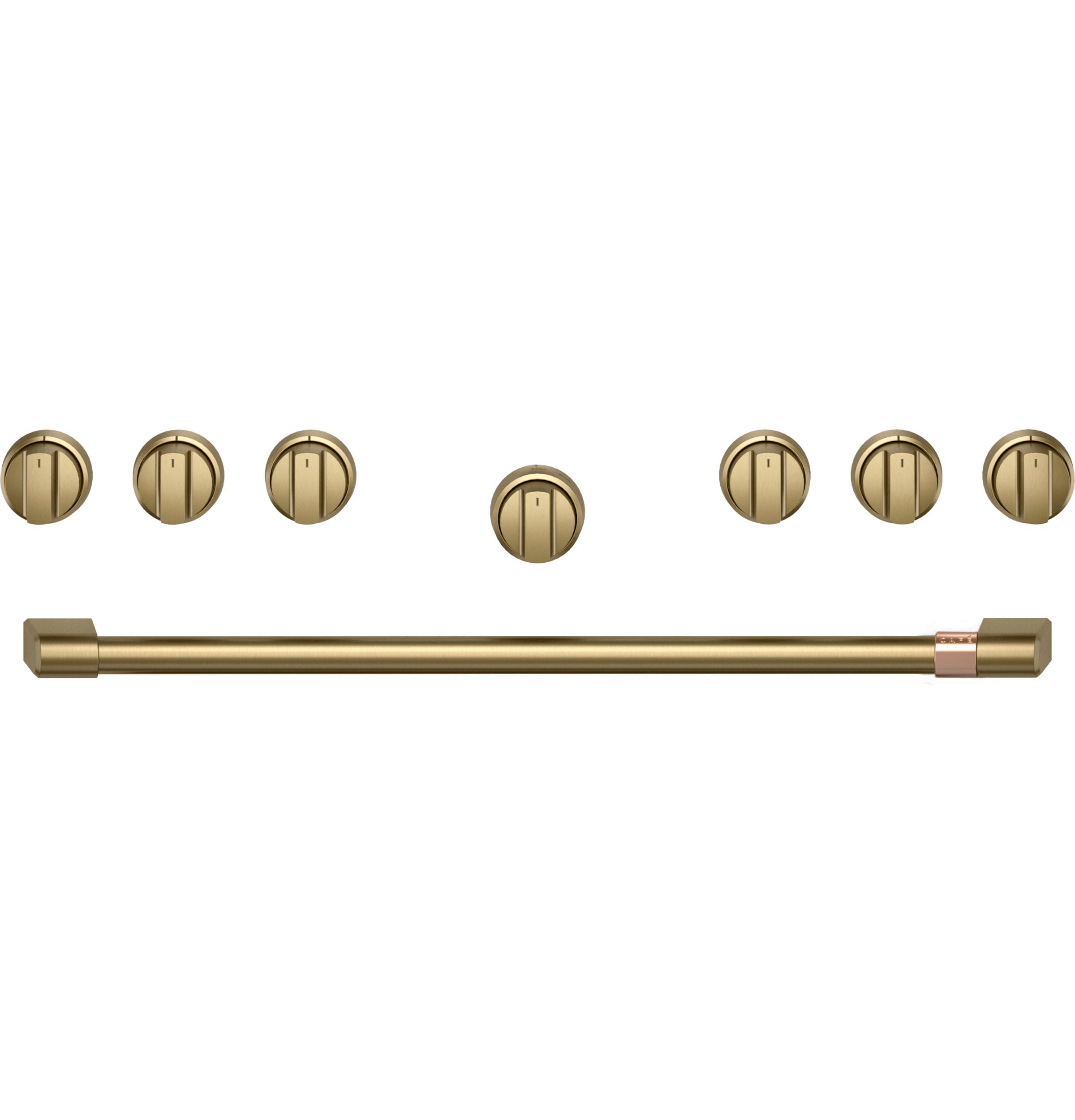 Cafe 36-in Gas range Handle and knob kit ( Brushed Brass )