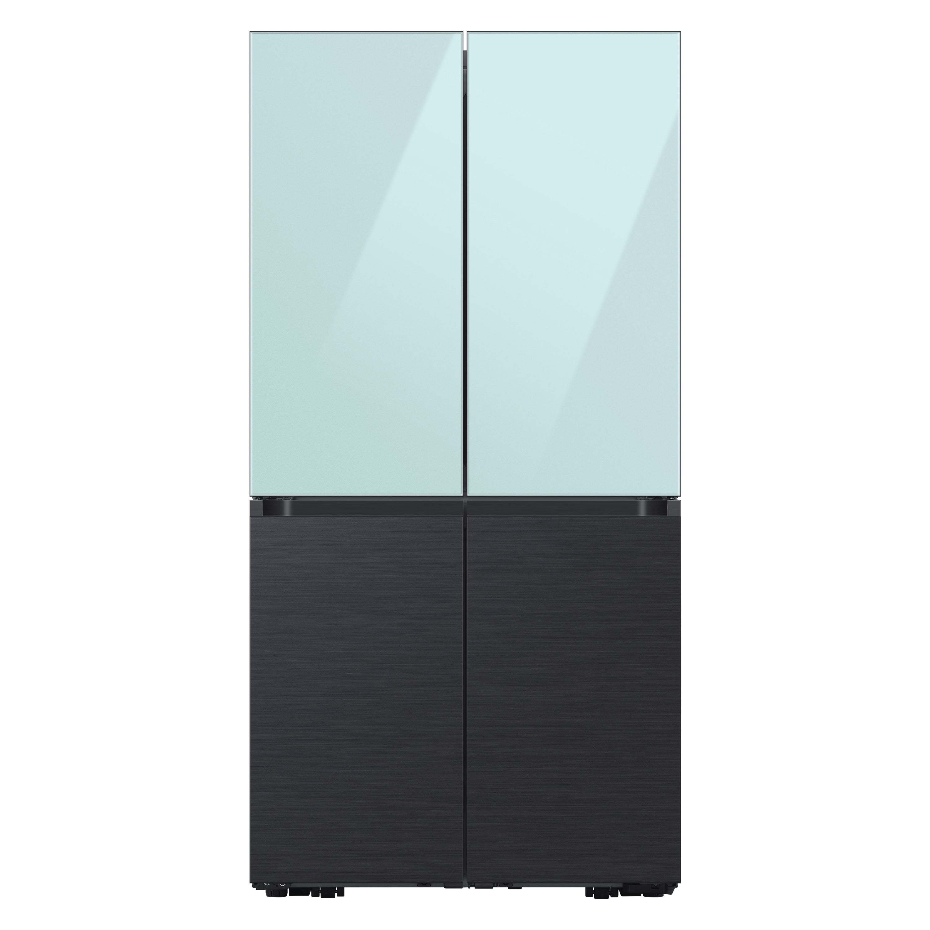 Samsung Bespoke 4-door Flex Refrigerator Top Panel In Morning Blue Glass
