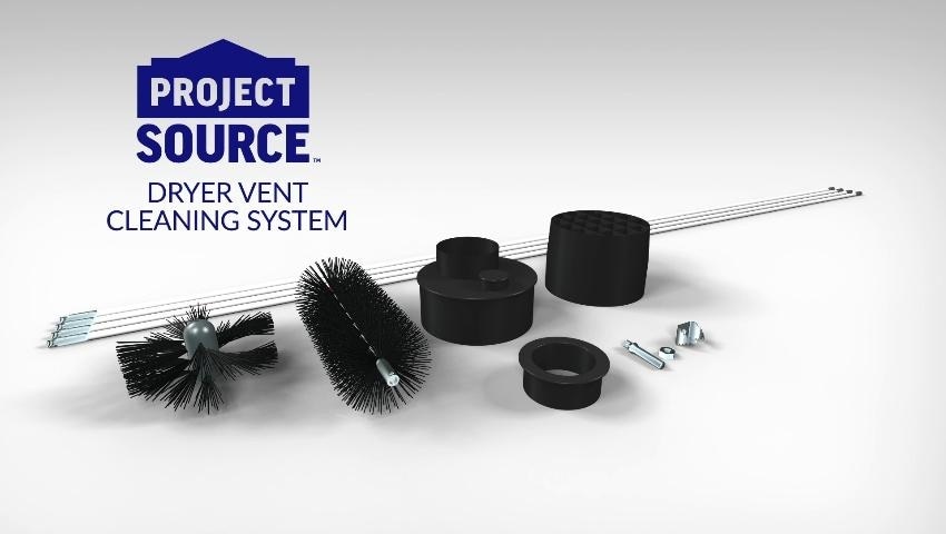 Project Source Cleaning Kit Dryer vent cleaning kit ( White (flexible rods), black (vacuum and blower adapters) )
