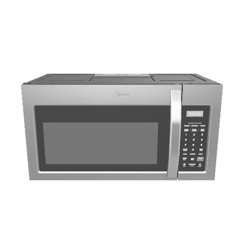 Midea Midea 1 7 cu ft Over the range microwave Stainless Steel