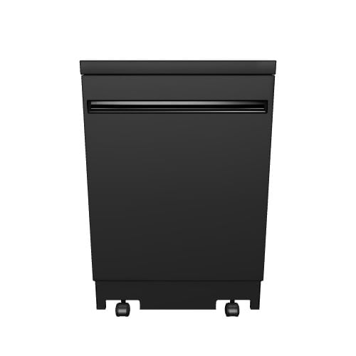 GE 23 625 in 54 Decibel Portable Dishwasher Black ENERGY STAR