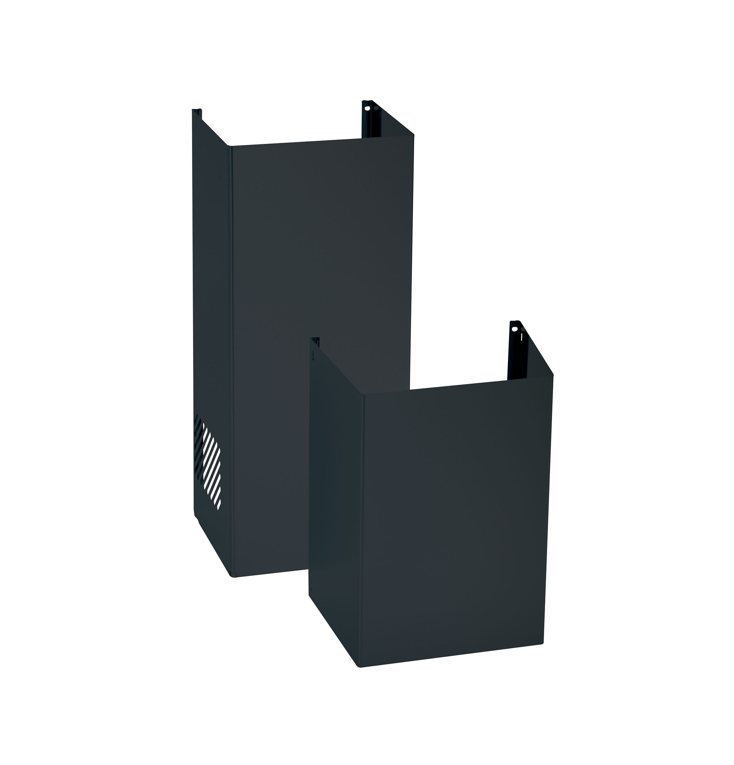 GE Wall-Mounted range hood Flue cover 2 -Pack Black Slate