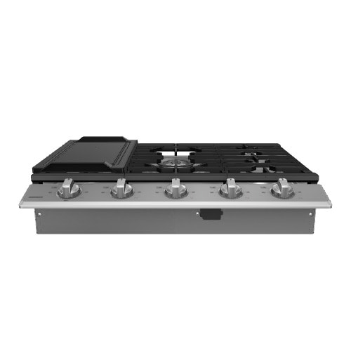 Samsung 30-in 5 burners Stainless steel Gas Cooktop (Griddle Included)