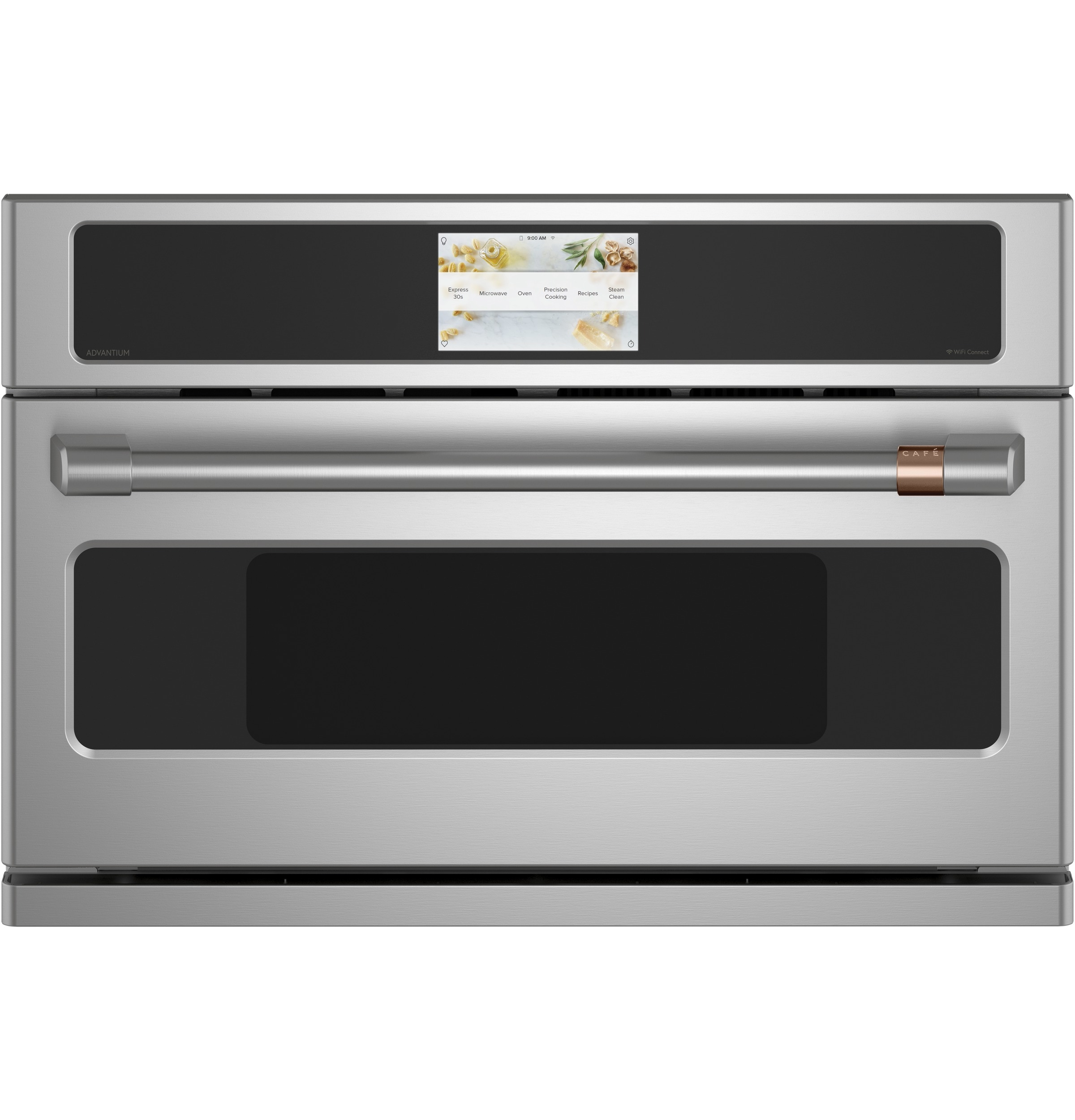 Cafe 27-in Wall oven handle ( Brushed Stainless )