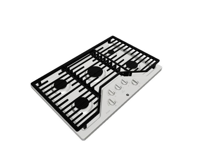 GE 30-in 5 burners Stainless steel Gas Cooktop