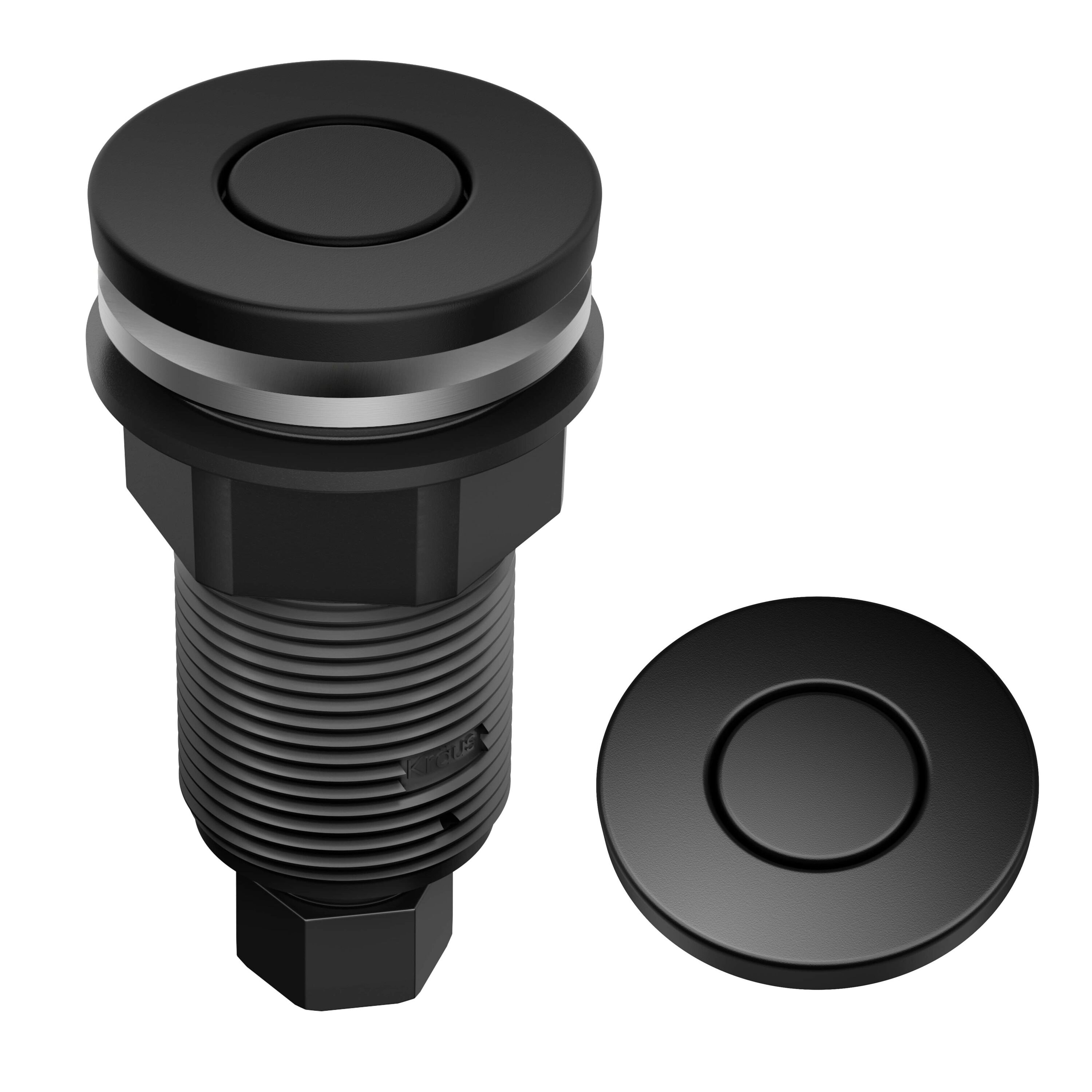Kraus 1.88-in Matte Black Brass Garbage Disposal switch