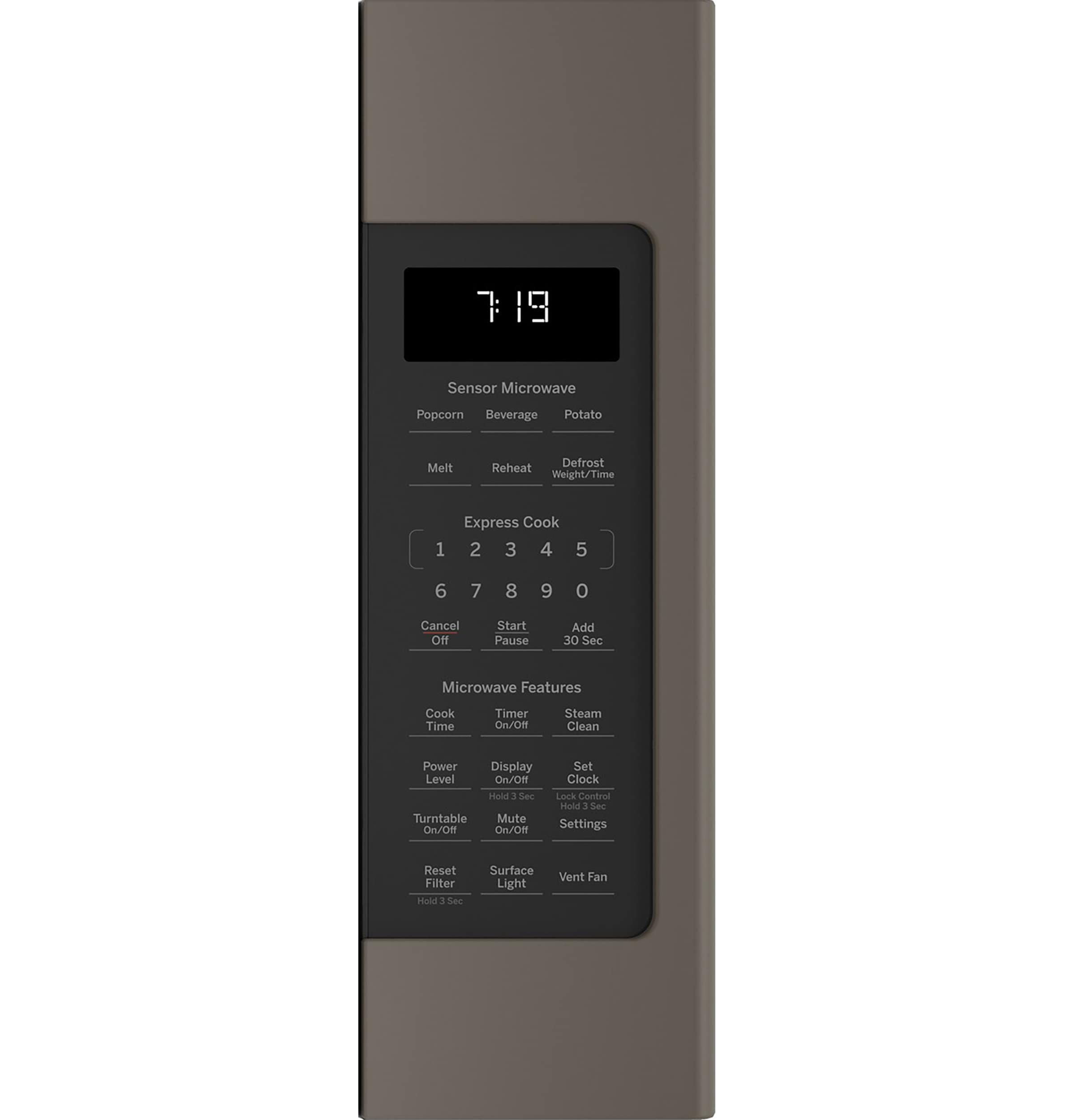GE GE 1 9 Cu Ft Over the Range Sensor Microwave Oven Slate