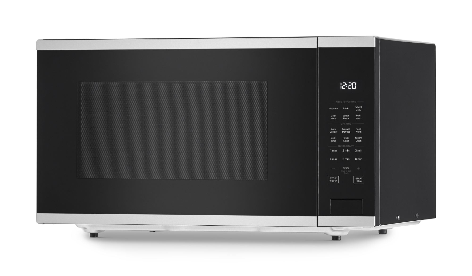 2 2 cu ft 1700 Watt Sensor Cooking Controls Countertop Microwave Fingerprint Resistant Stainless Steel