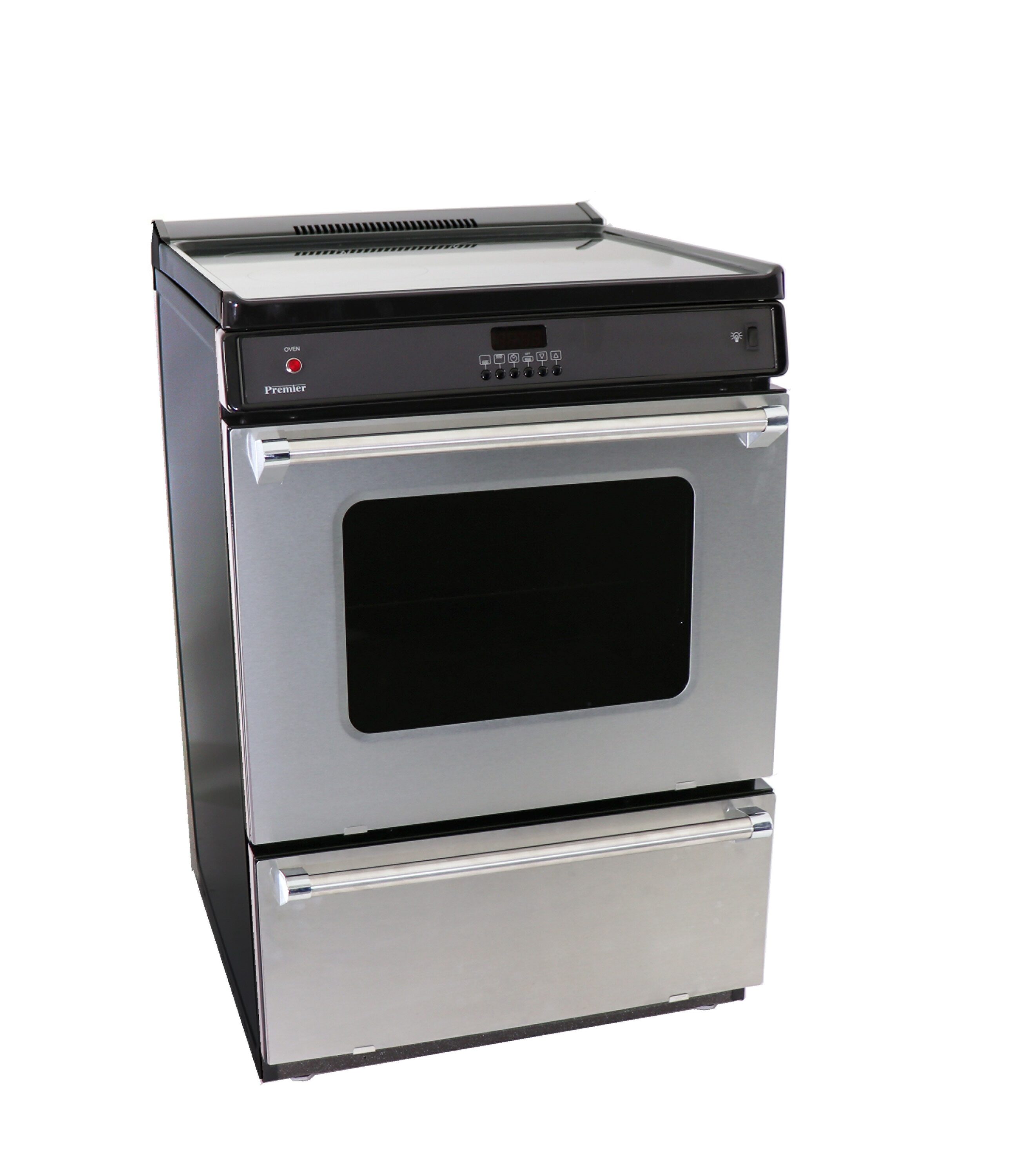 Premier 24-in 4 burners 2.97 2.97-cu ft / Freestanding Single Induction Range ( Stainless Steel )
