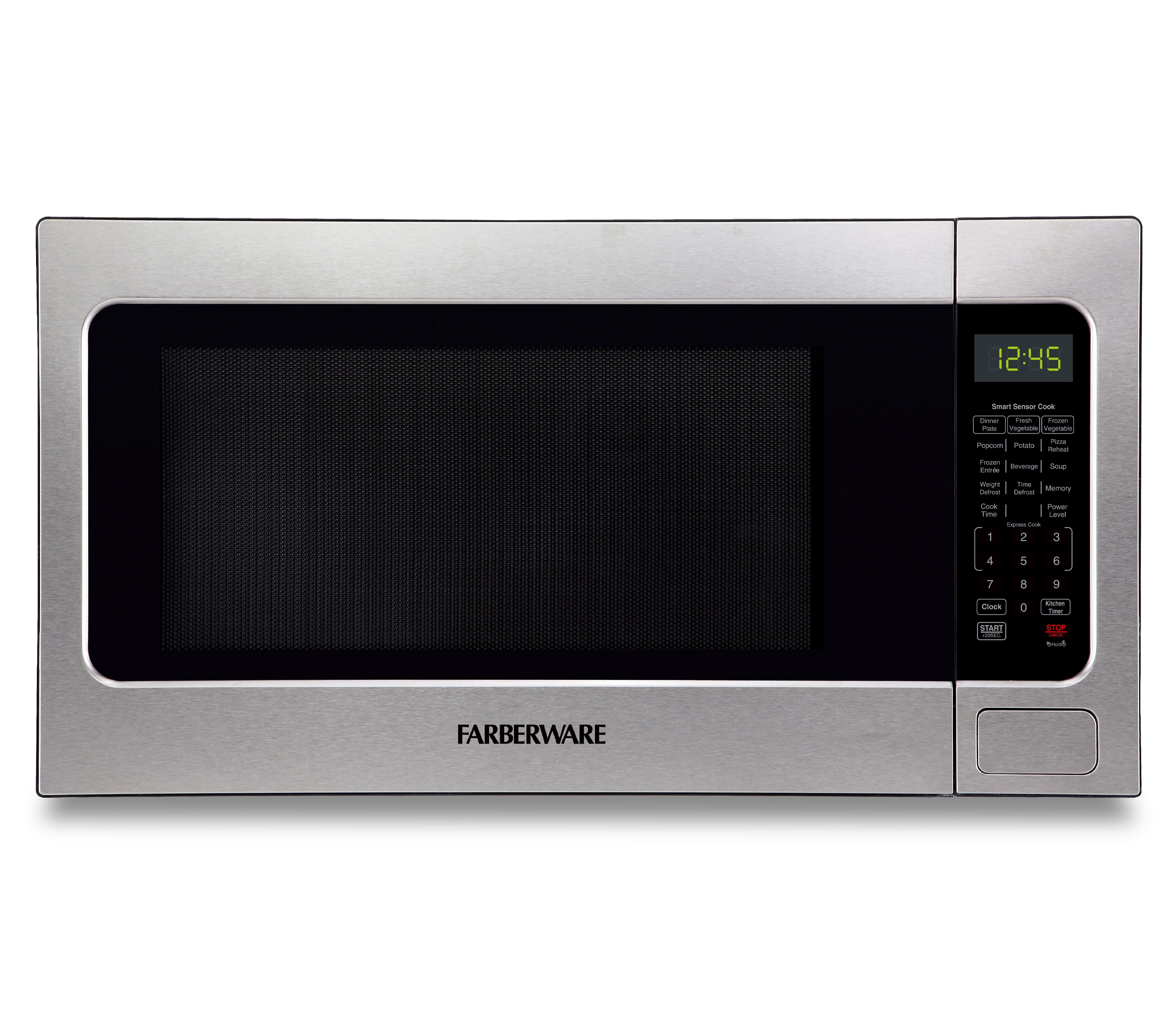 Farberware 2 2 cu ft 1200 Watt Countertop Microwave Stainless Steel