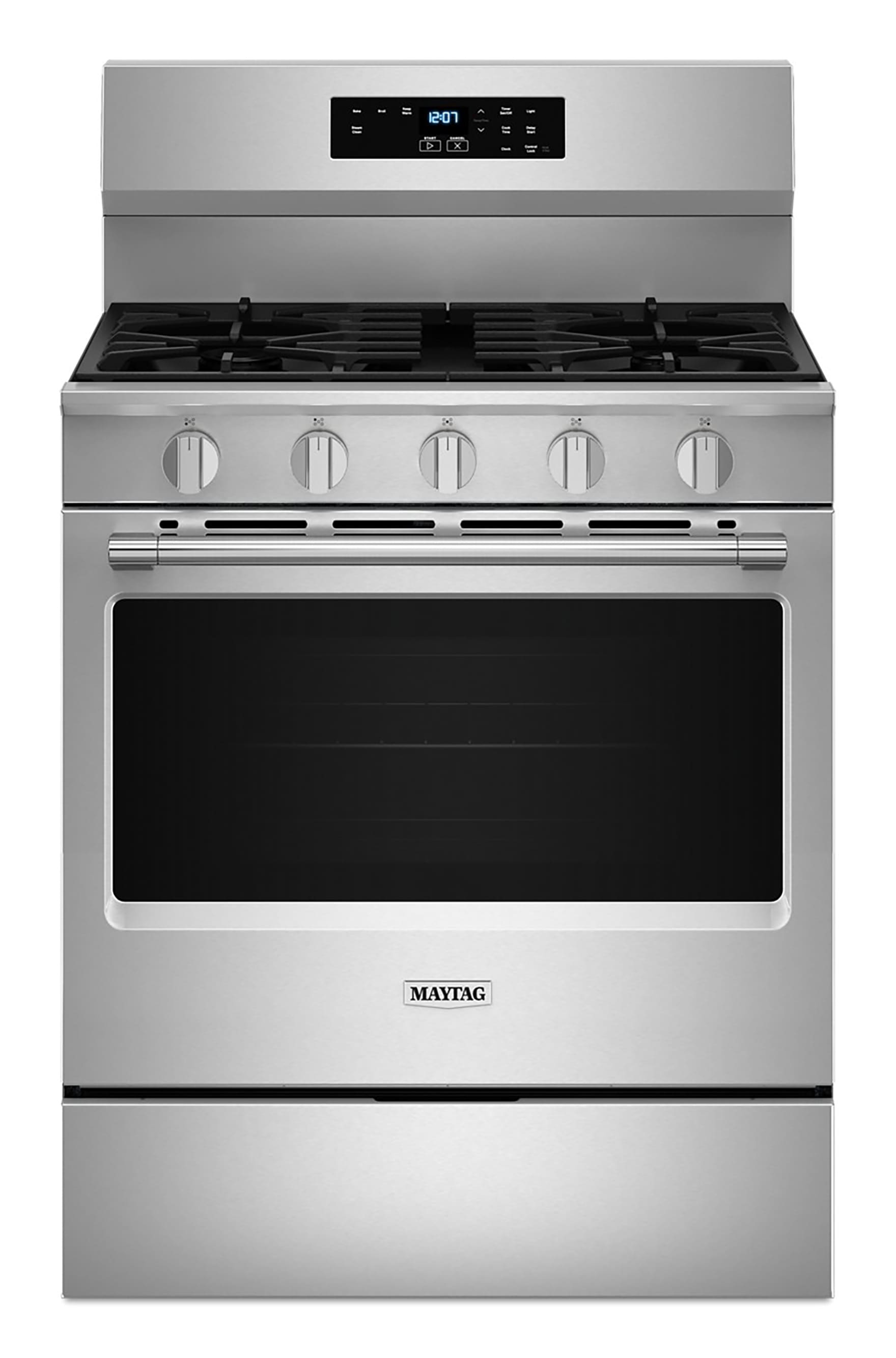 Maytag 30-in 5 burners 5-cu ft Freestanding Natural Gas Range ( Stainless Steel )