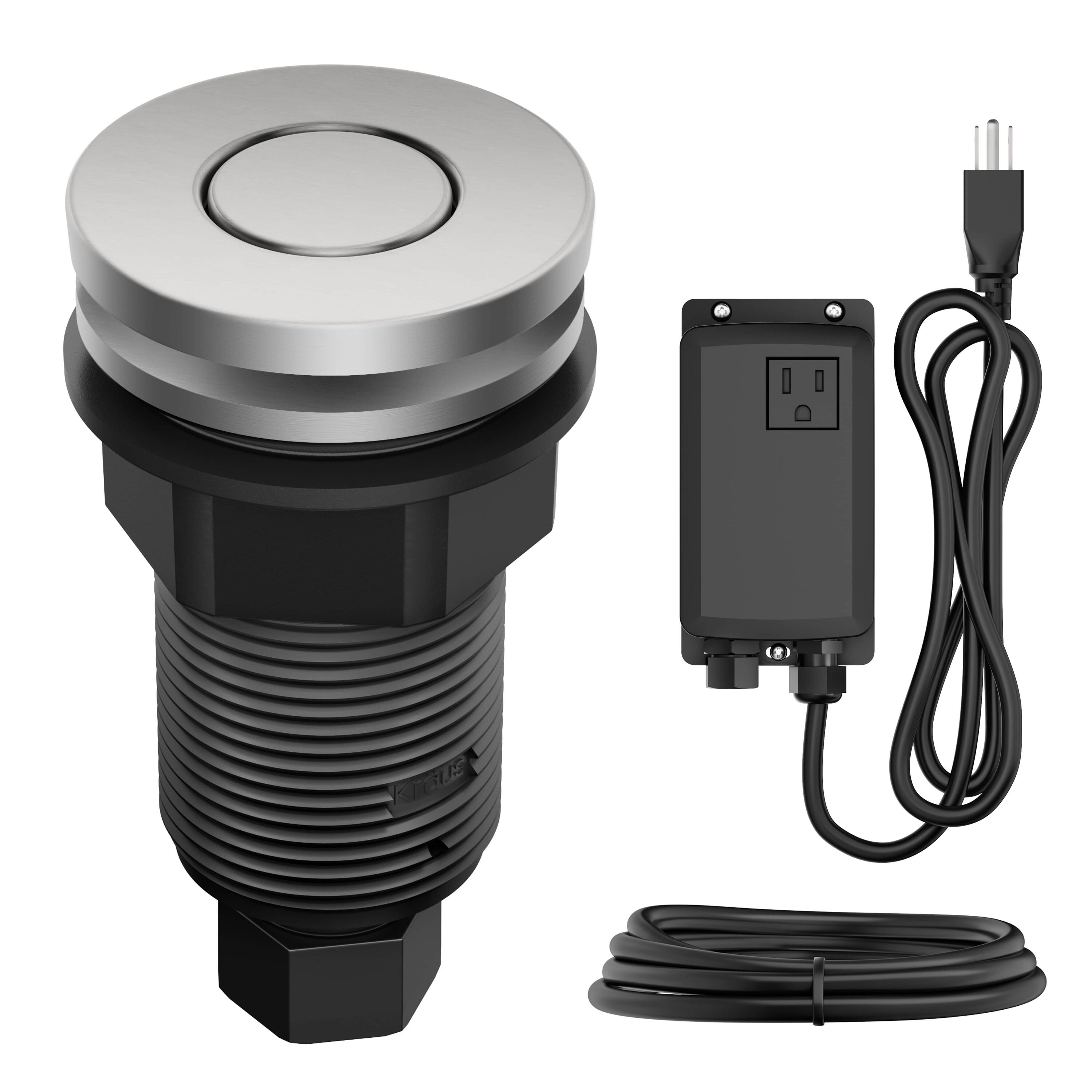 Kraus 1.88-in Spot Free Stainless Steel Brass Garbage Disposal switch