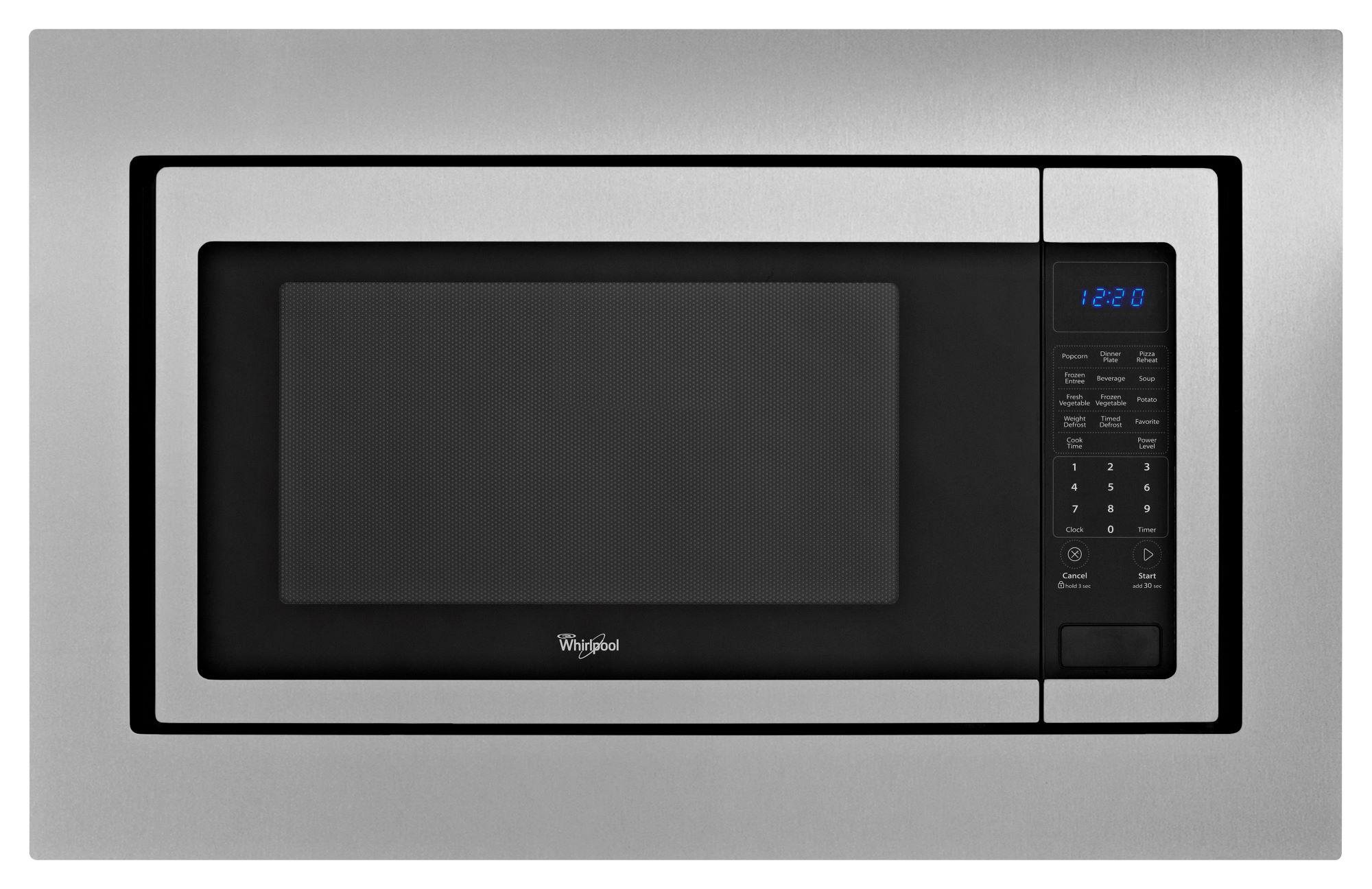 Whirlpool Countertop microwave Trim kit ( Black-on-Stainless )