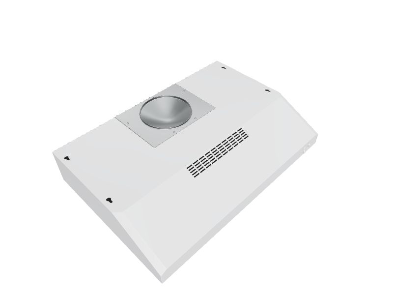 GE 30 in Ducted White Undercabinet Range Hood Common 30 in Actual 29 875 in