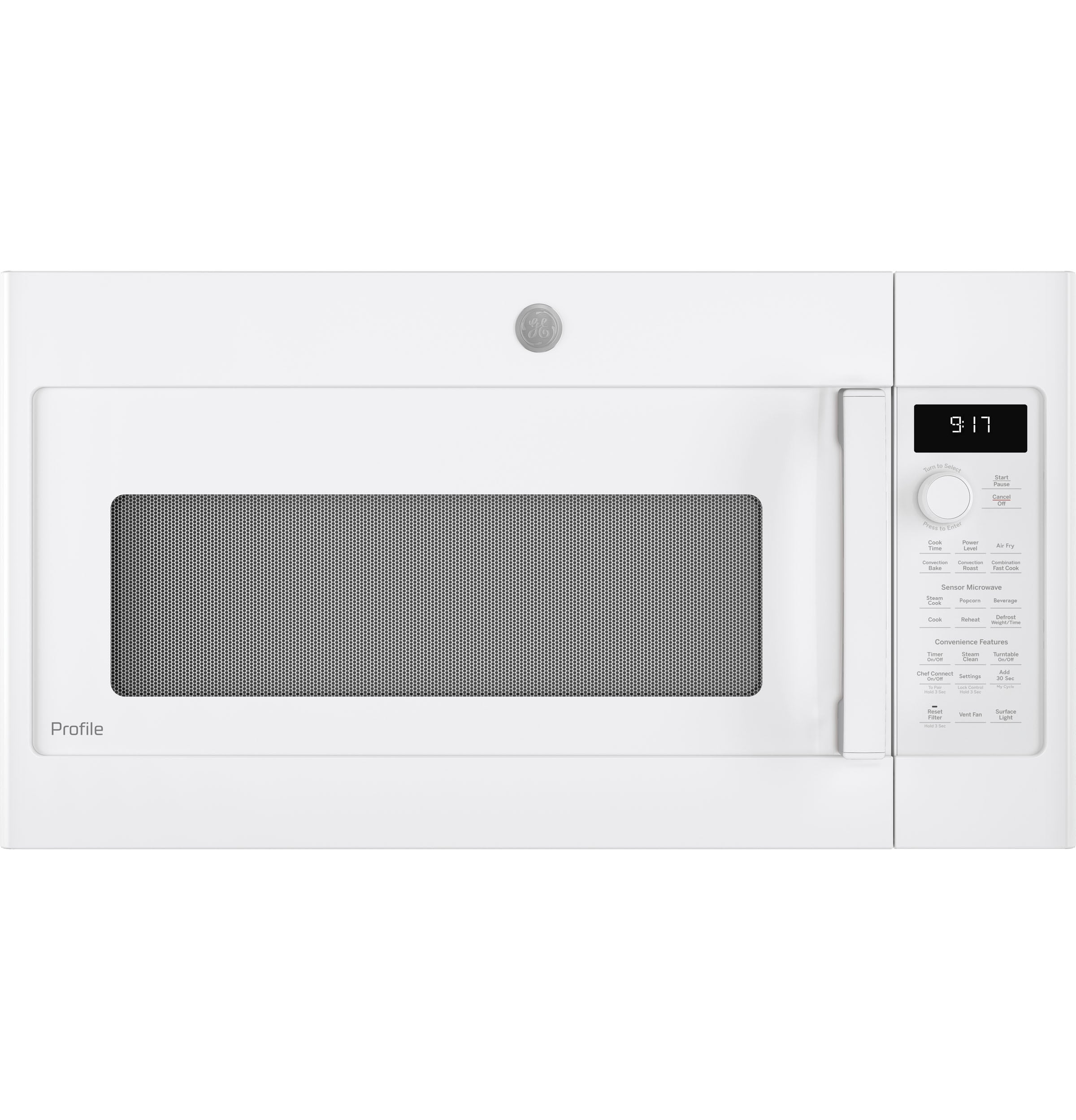 GE Profile 1 7 cu ft Over the Range Convection Microwave with Sensor Cooking White