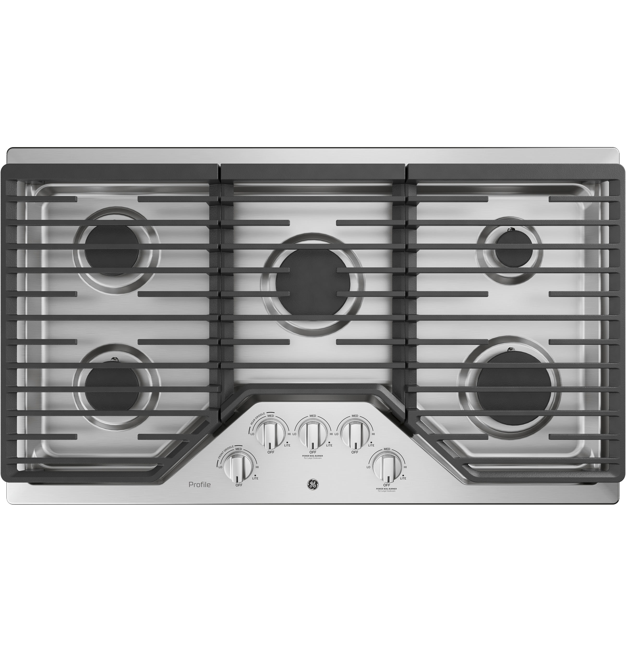 GE Profile 36-in 5 burners Stainless steel Gas Cooktop