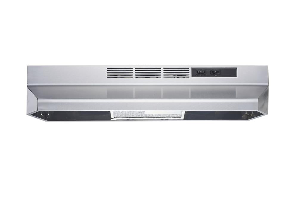 Winflo 30 in Ductless Stainless Steel Undercabinet Range Hood Common 30 in Actual 29 8 in