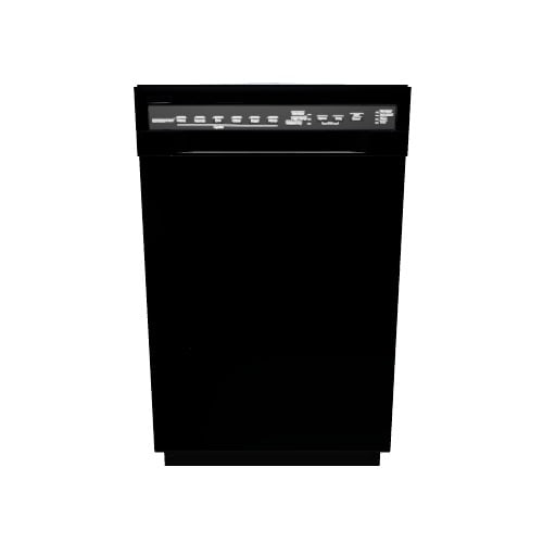 EdgeStar 52 Decibel Front Control 18 in Built In Dishwasher Black ENERGY STAR