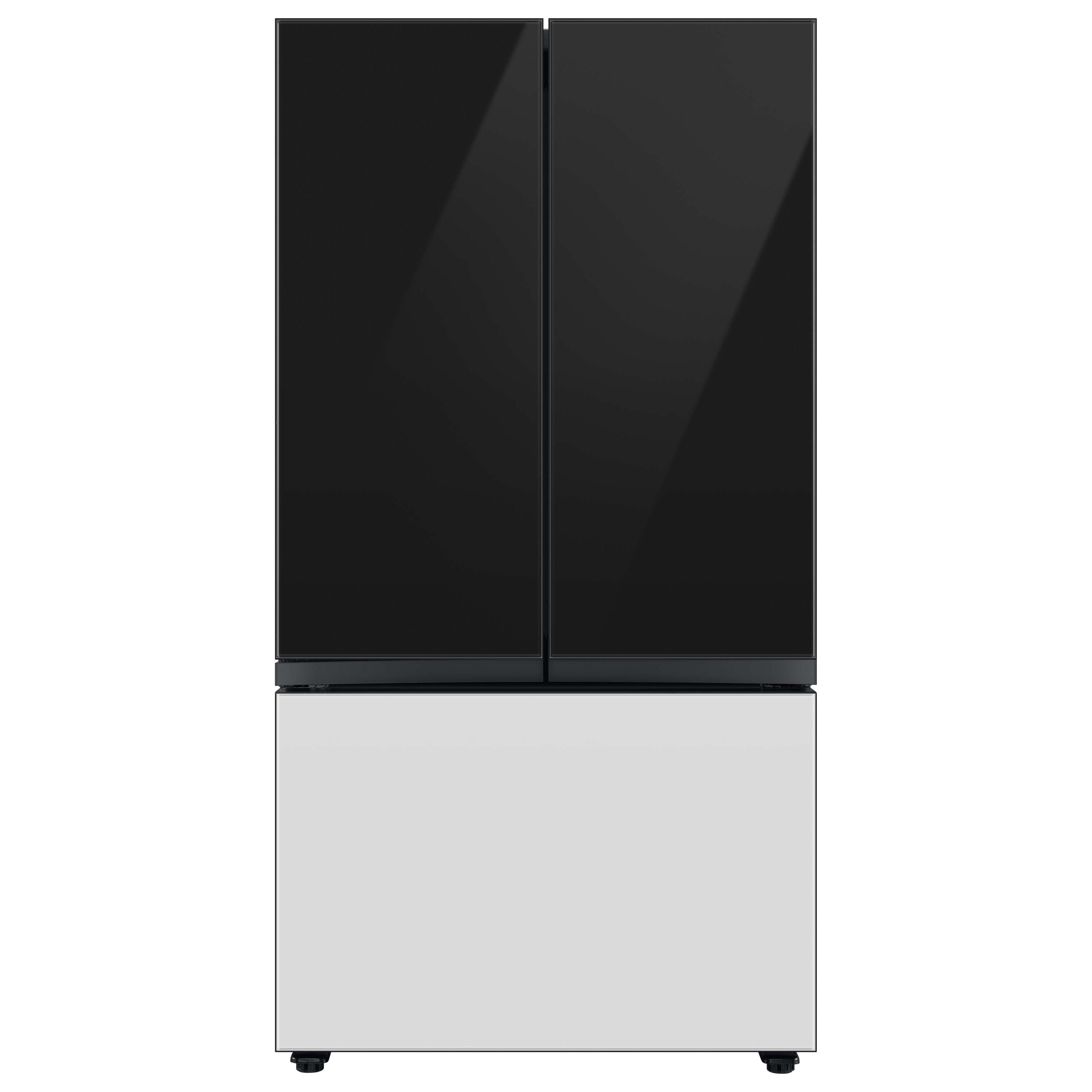 Samsung Bespoke 3-door French Door Refrigerator Top Panel In Charcoal Glass