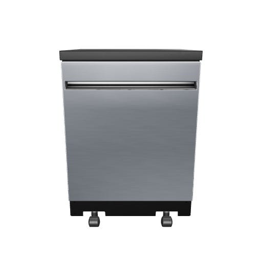 GE 23 625 in 54 Decibel Portable Dishwasher Stainless ENERGY STAR