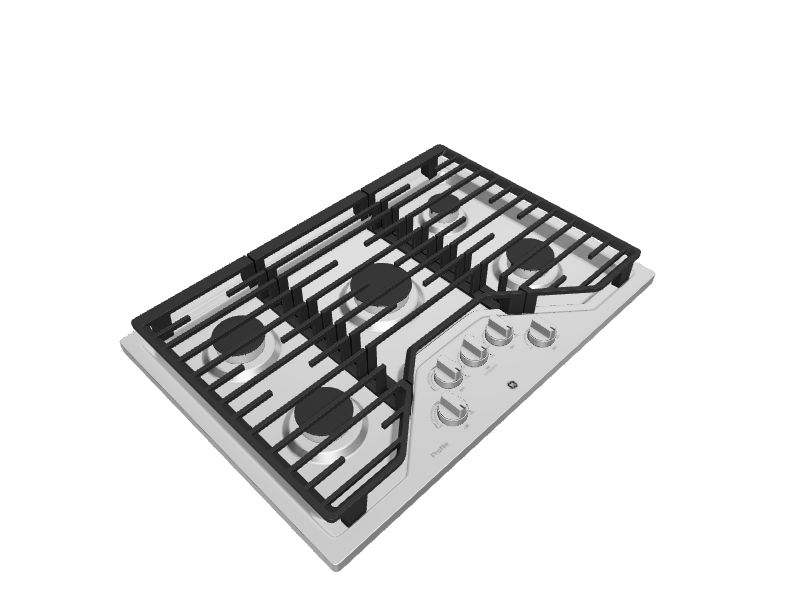 GE Profile 30-in 5 burners Stainless steel Gas Cooktop