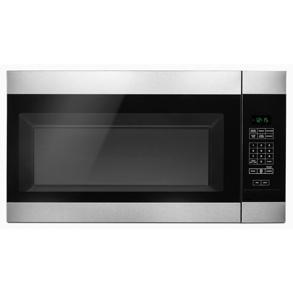Amana 1 6 cu ft 1000 Watt Over the Range Microwave Stainless Steel