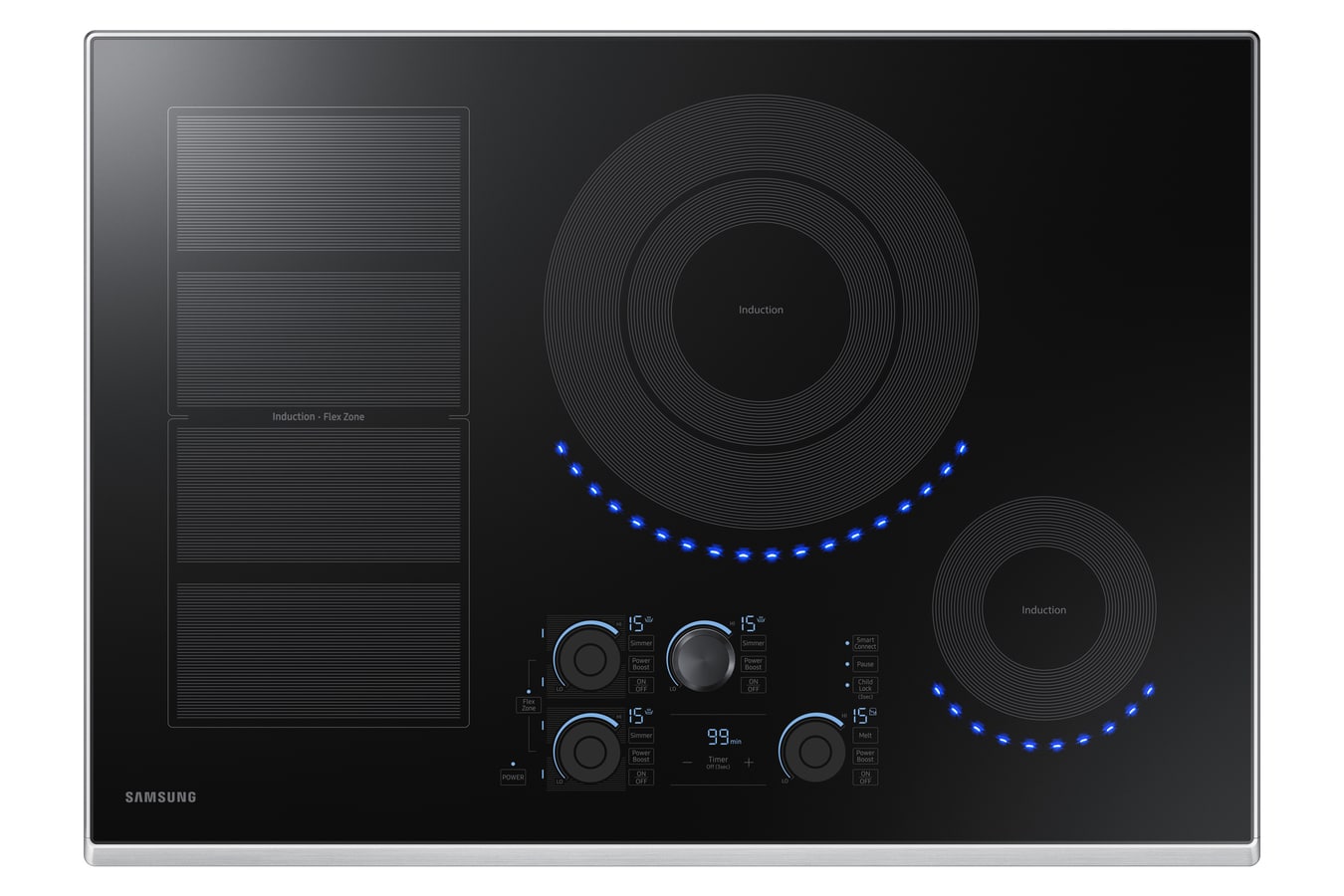 Samsung Premium Plus 30-in 5 burners Stainless steel Induction Cooktop