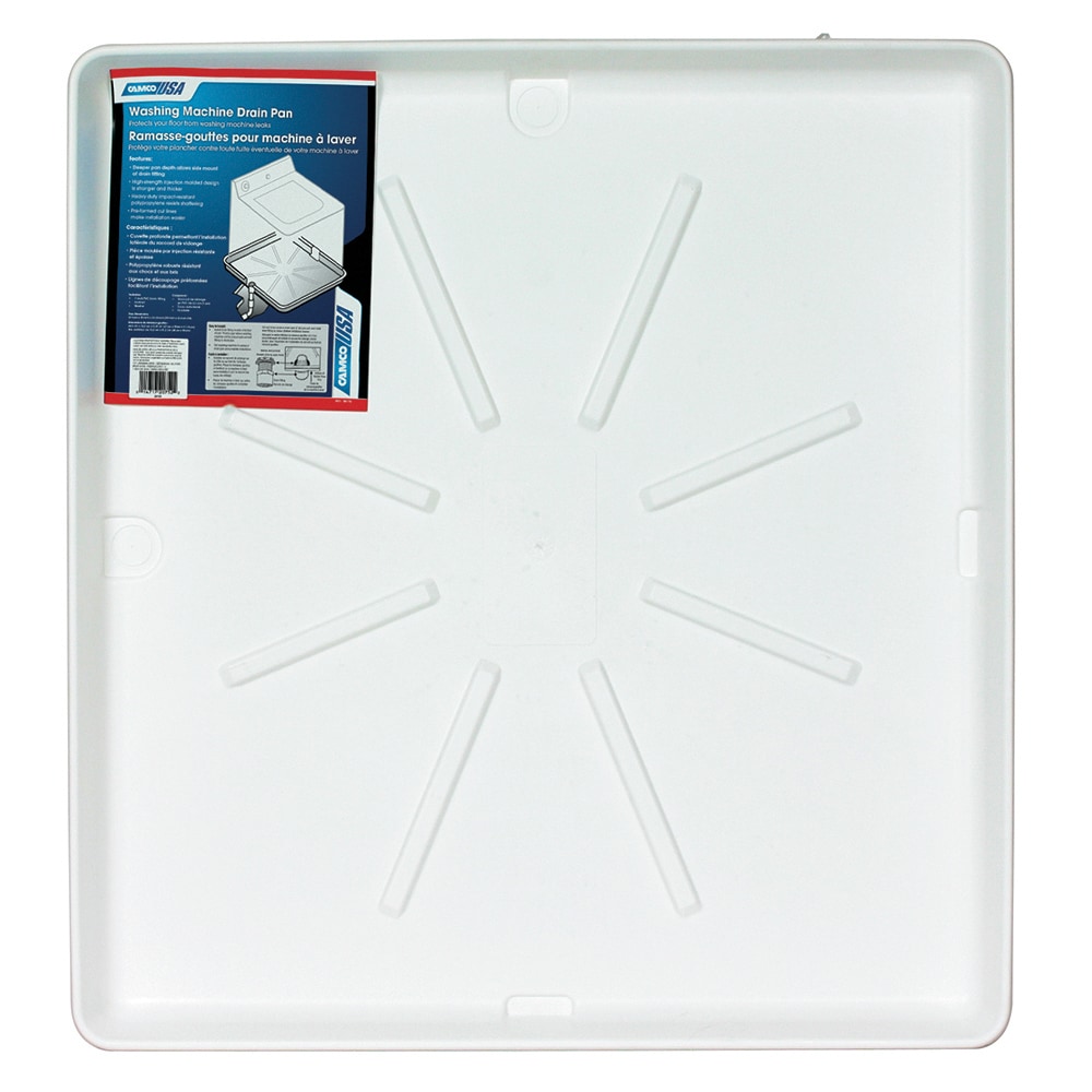 CAMCO Plastic Washing machine drain pan ( White )