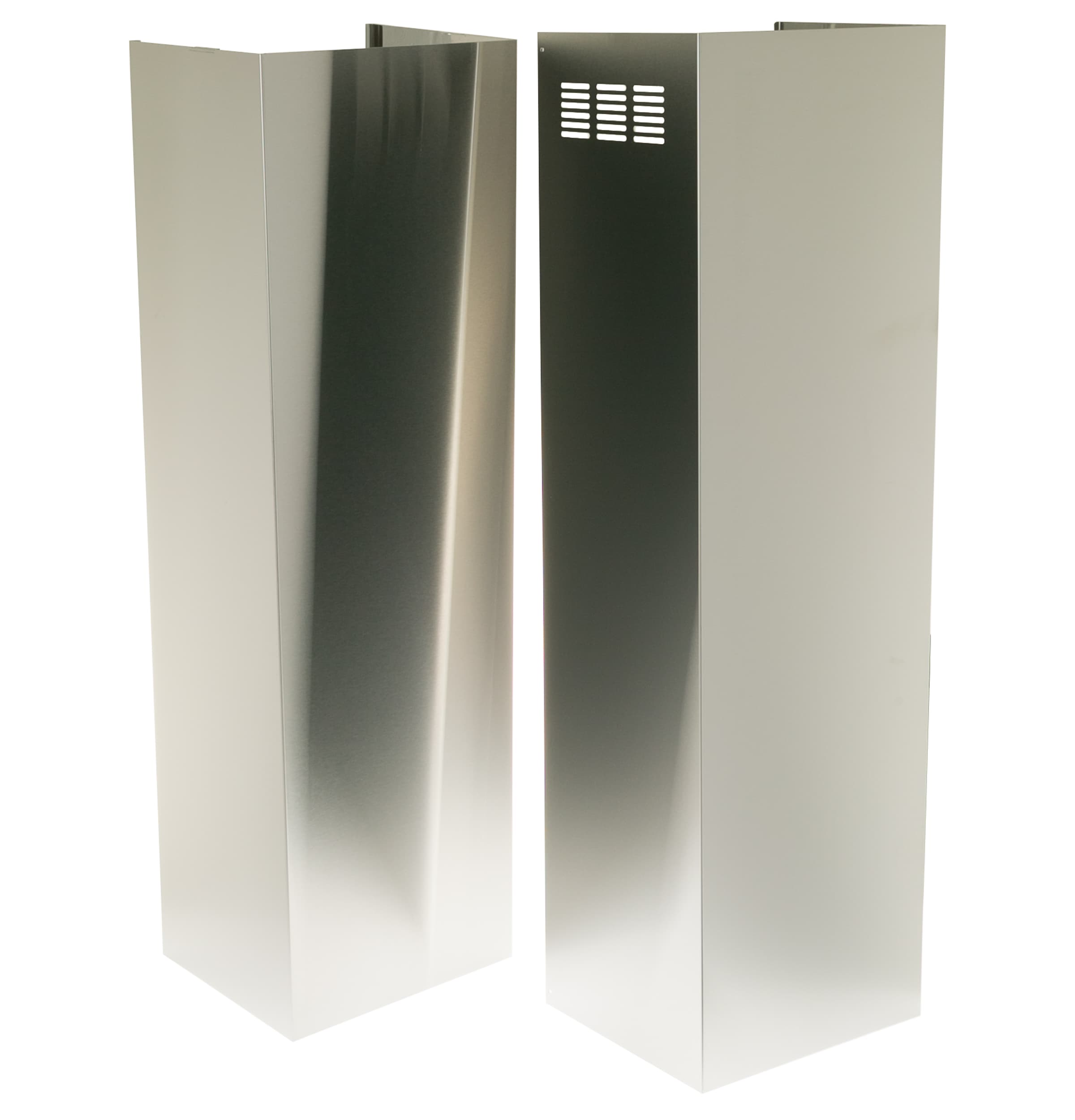 GE Profile Wall-Mounted range hood Flue cover 2 -Pack Stainless Steel