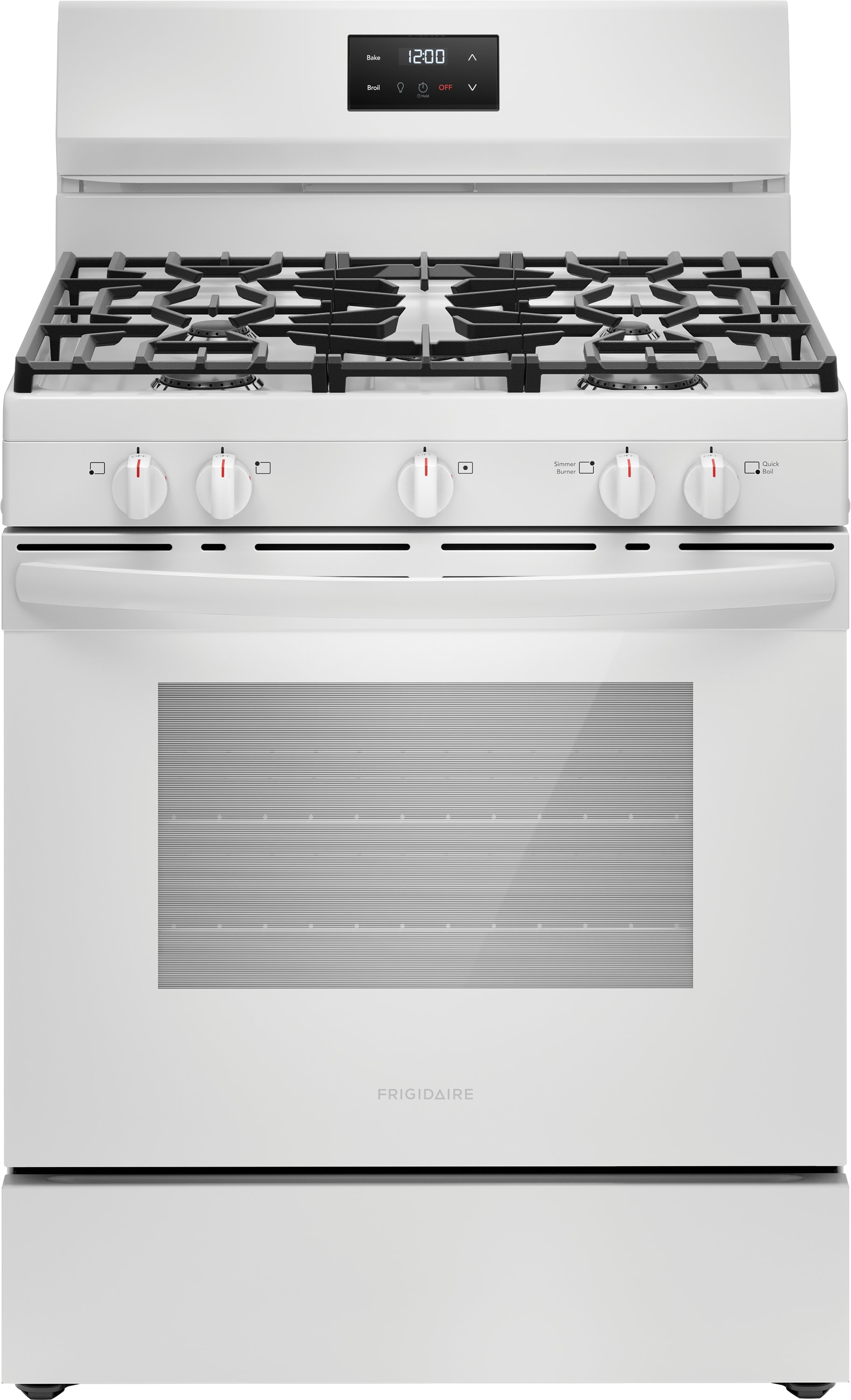 Frigidaire 30-in 5 burners 5.1-cu ft Freestanding Natural Gas Range ( White )
