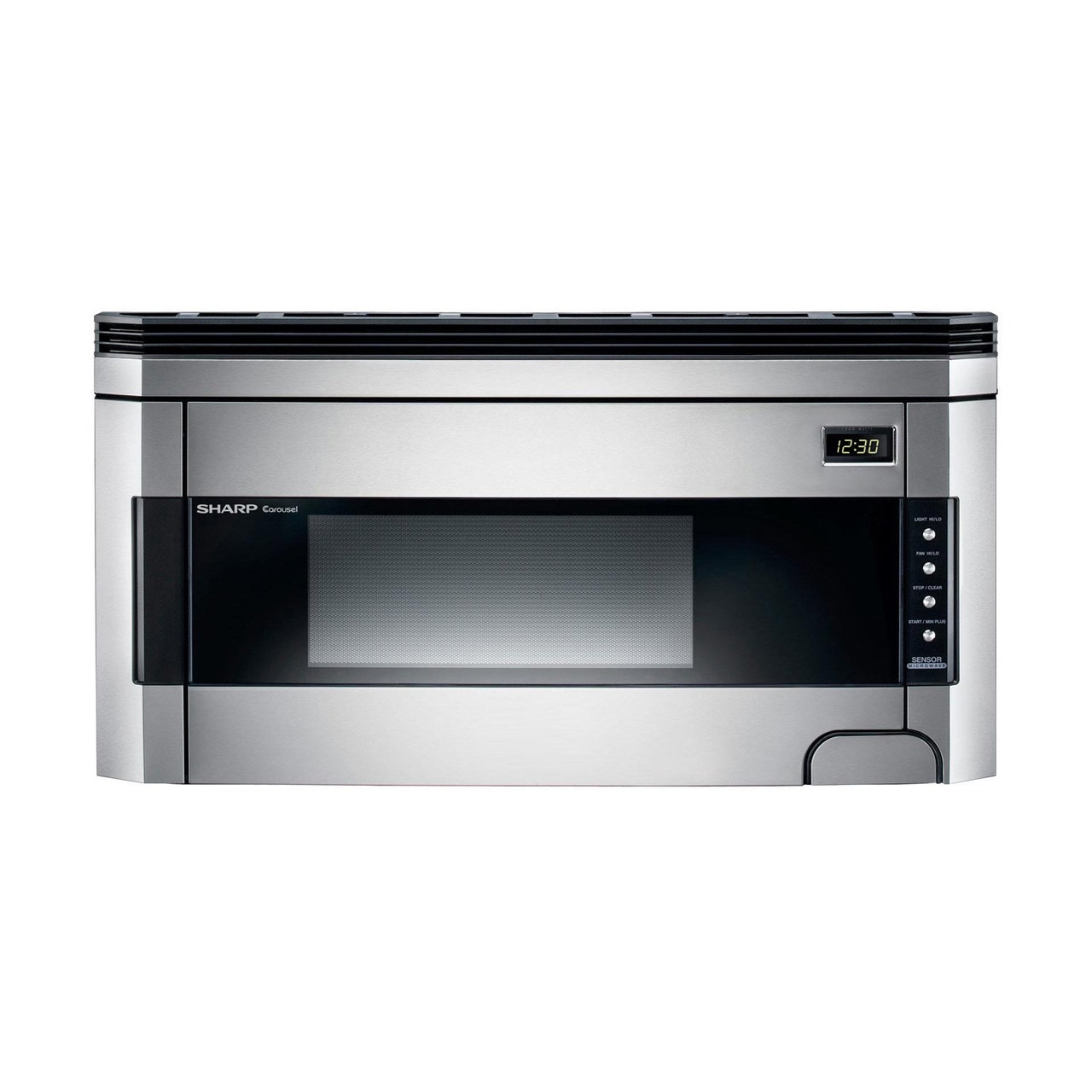 Sharp 1 5 cu ft 1000 Watt Over the Range Microwave with Sensor Cooking Stainless Steel