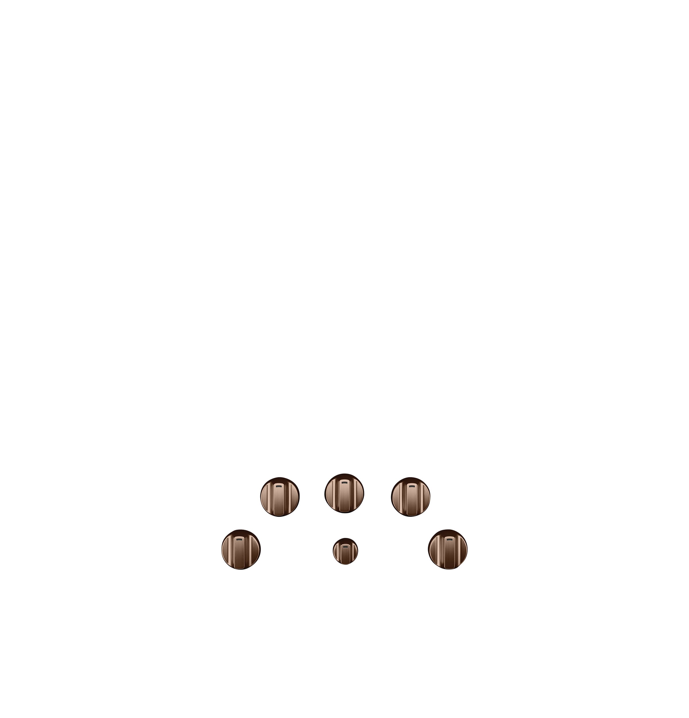 Cafe 30-in Electric cooktop Knob kit ( Brushed Copper )