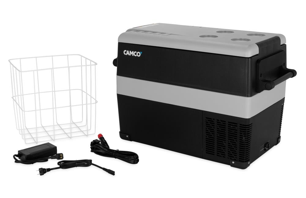 CAMCO 27.87-Inches W 48 -Can Capacity Black Portable Indoor Beverage Refrigerator