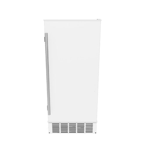 EdgeStar 15 Inch Wide 20 Lb Built In Ice Maker with Up to 25 Lbs Daily Ice Production White