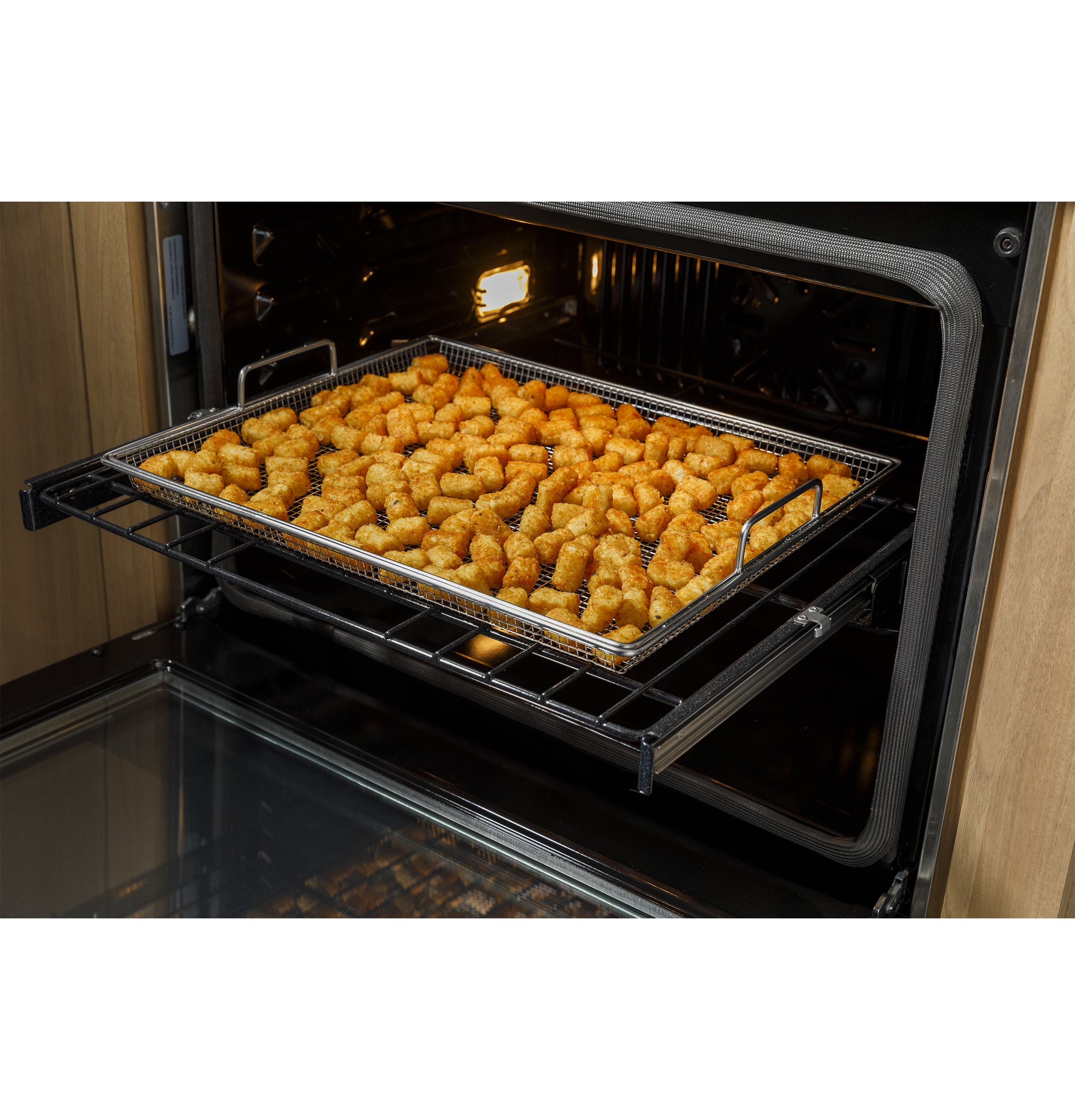 GE 30-in Gas and electric range Air fry tray ( Stainless Steel )