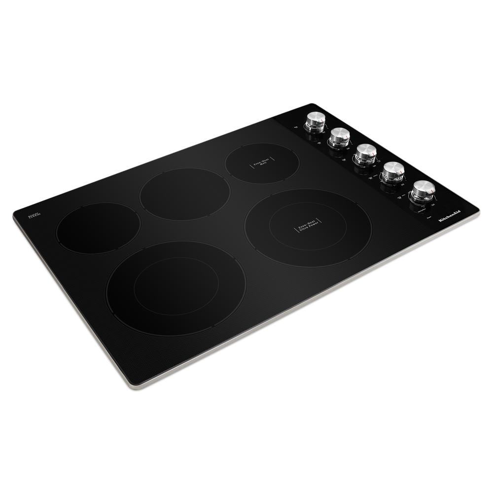 KitchenAid 30-in 5 burners Smooth Surface (Radiant) Stainless steel Electric Cooktop
