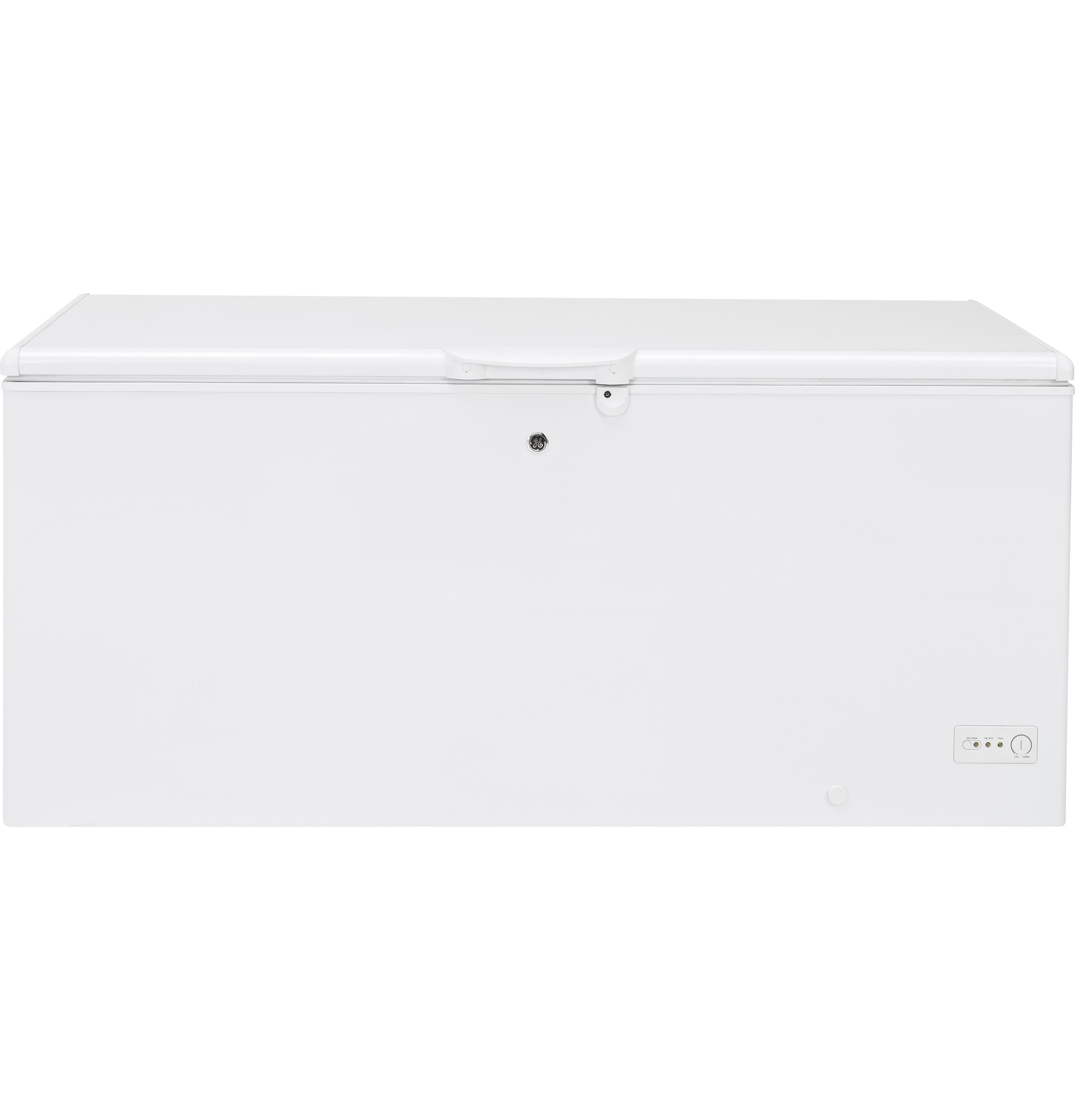 GE Garage Ready 21 7 cu ft Manual Defrost Chest Freezer with Temperature Alarm White ENERGY STAR