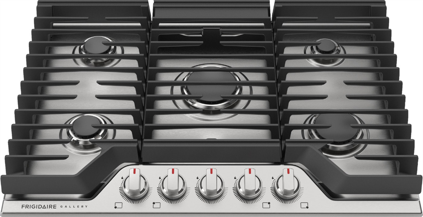 Frigidaire Gallery 30-in 5 burners Stainless steel Gas Cooktop