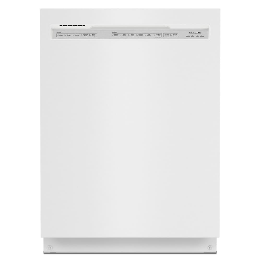 KitchenAid 47 Decibel Front Control 24 in Built In Dishwasher White ENERGY STAR
