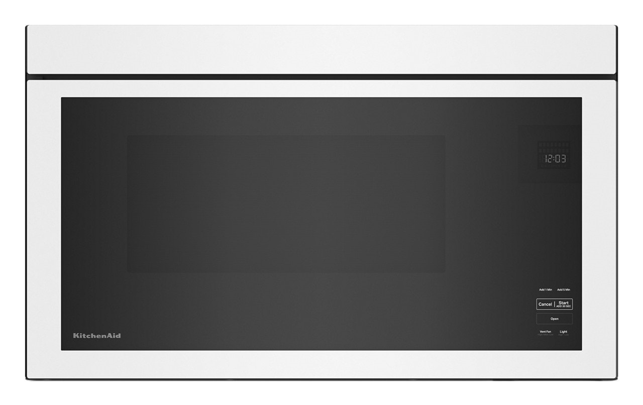 KitchenAid 1 1 cu ft 1000 Watt Over the Range Microwave with Sensor Cooking White