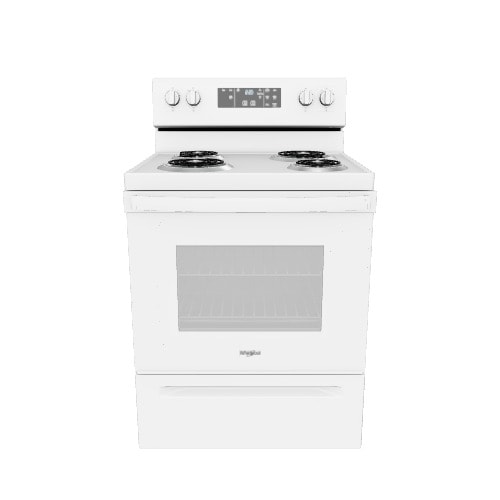 Whirlpool 30-in 4 burners 4.8-cu ft Freestanding Electric Range White )