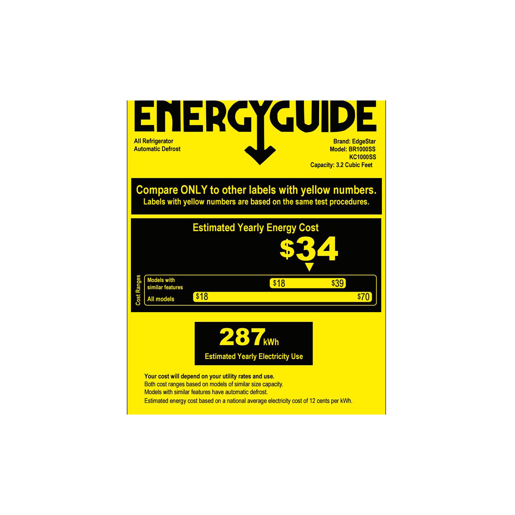 EdgeStar Tapless Sixth-barrel keg Stainless steel Digital Freestanding Kegerator conversion refrigerator