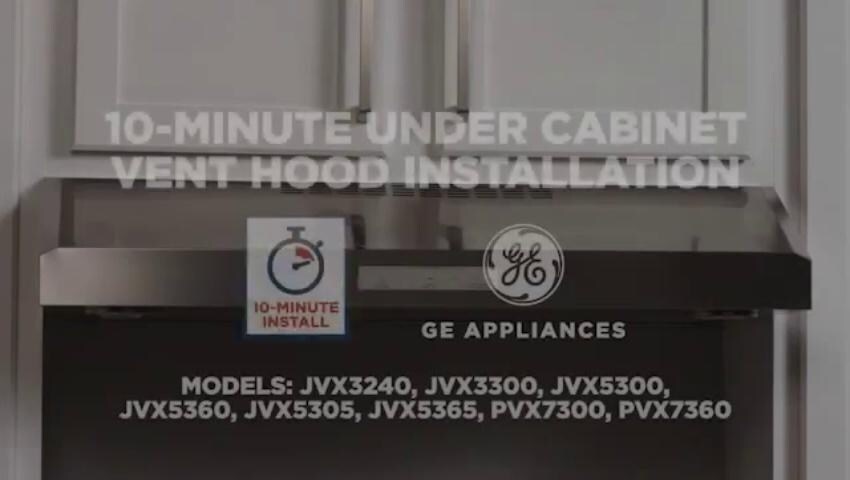 GE 30 in Convertible Stainless Steel Undercabinet Range Hood Common 30 in Actual 29 875 in