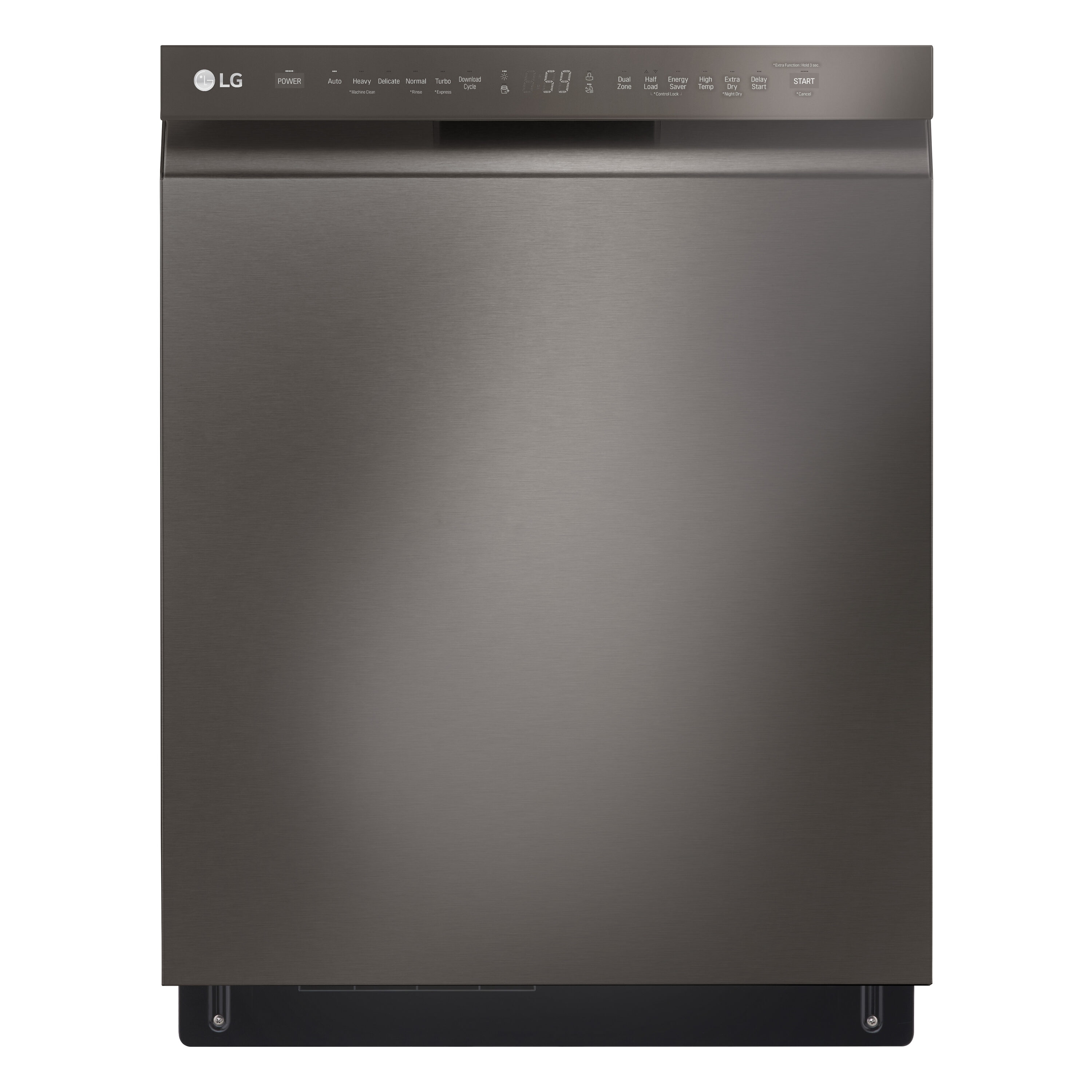LG QuadWash 48 Decibel Front Control 24 in Built In Dishwasher Printproof Black Stainless Steel ENERGY STAR