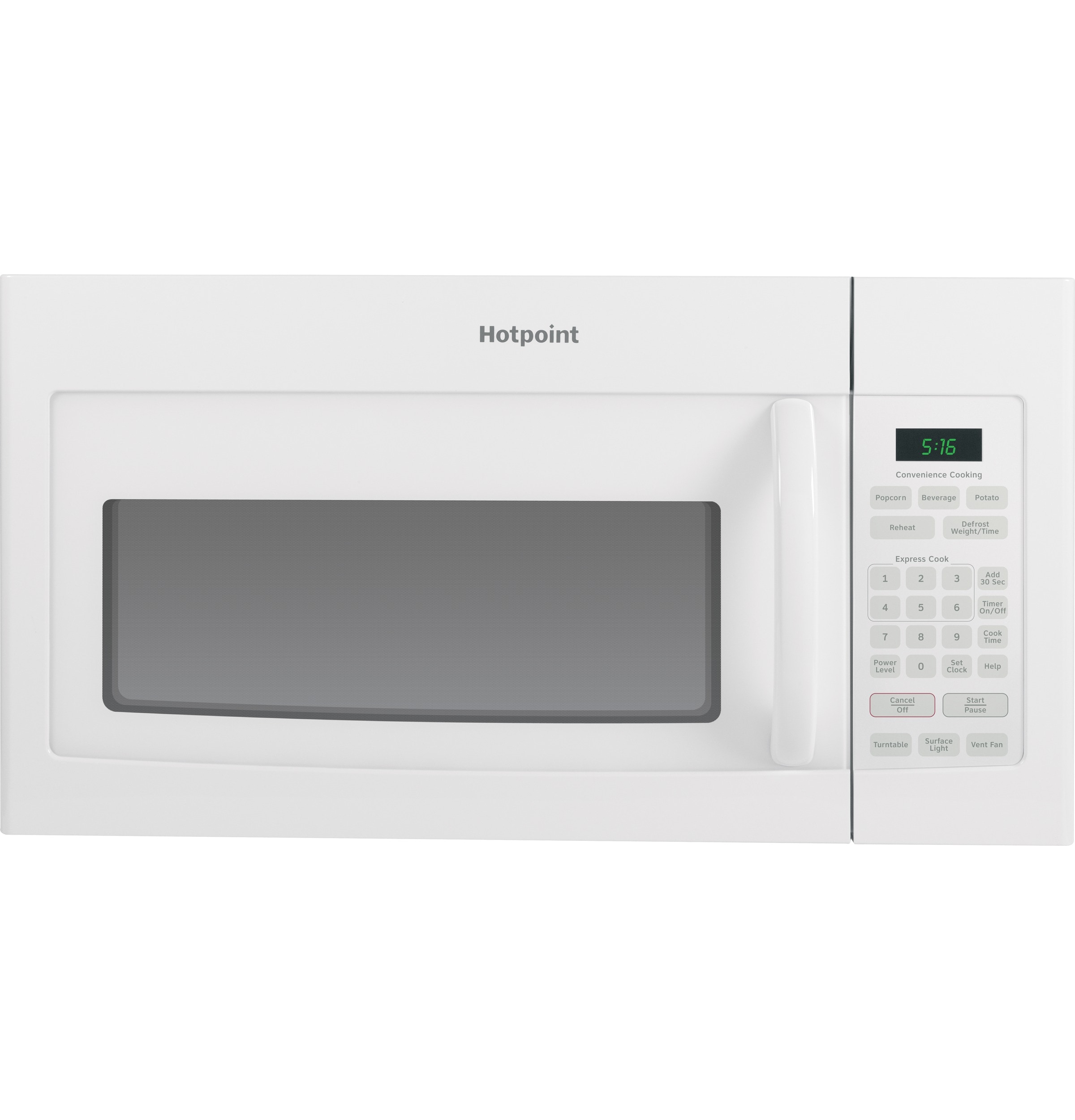 Hotpoint 1 6 cu ft Over the Range Microwave White