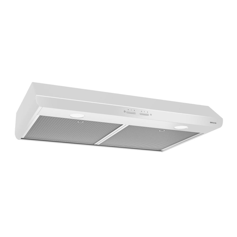 Broan 30 in Convertible White Undercabinet Range Hood Common 30 in Actual 29 87 in